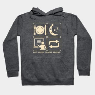 Eat Sleep Teach Repeat (Dark Tees) Hoodie